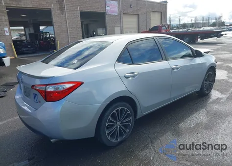 2015 Toyota Corolla S Plus from USA, damaged, VIN 2T1BURHE6FC453751